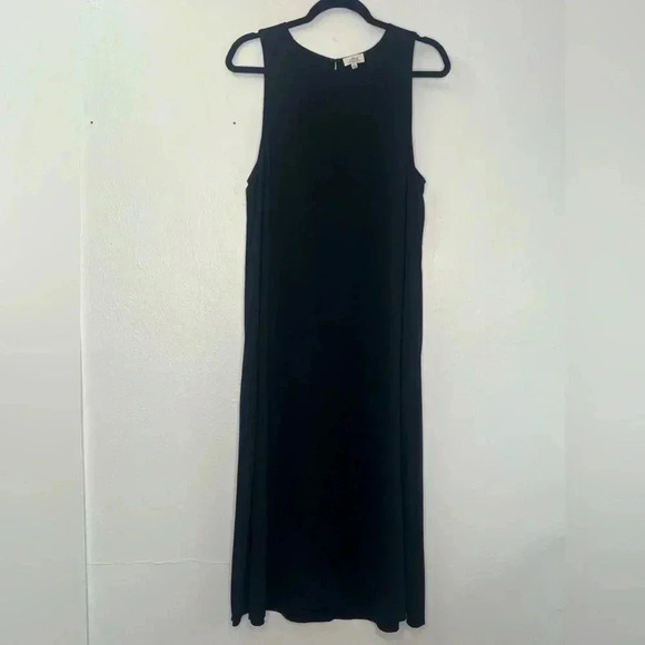 Wilfred Aritzia Sleeveless Pillet Midi Dress Made of Japanese Fabric Sz M - Picture 7 of 16